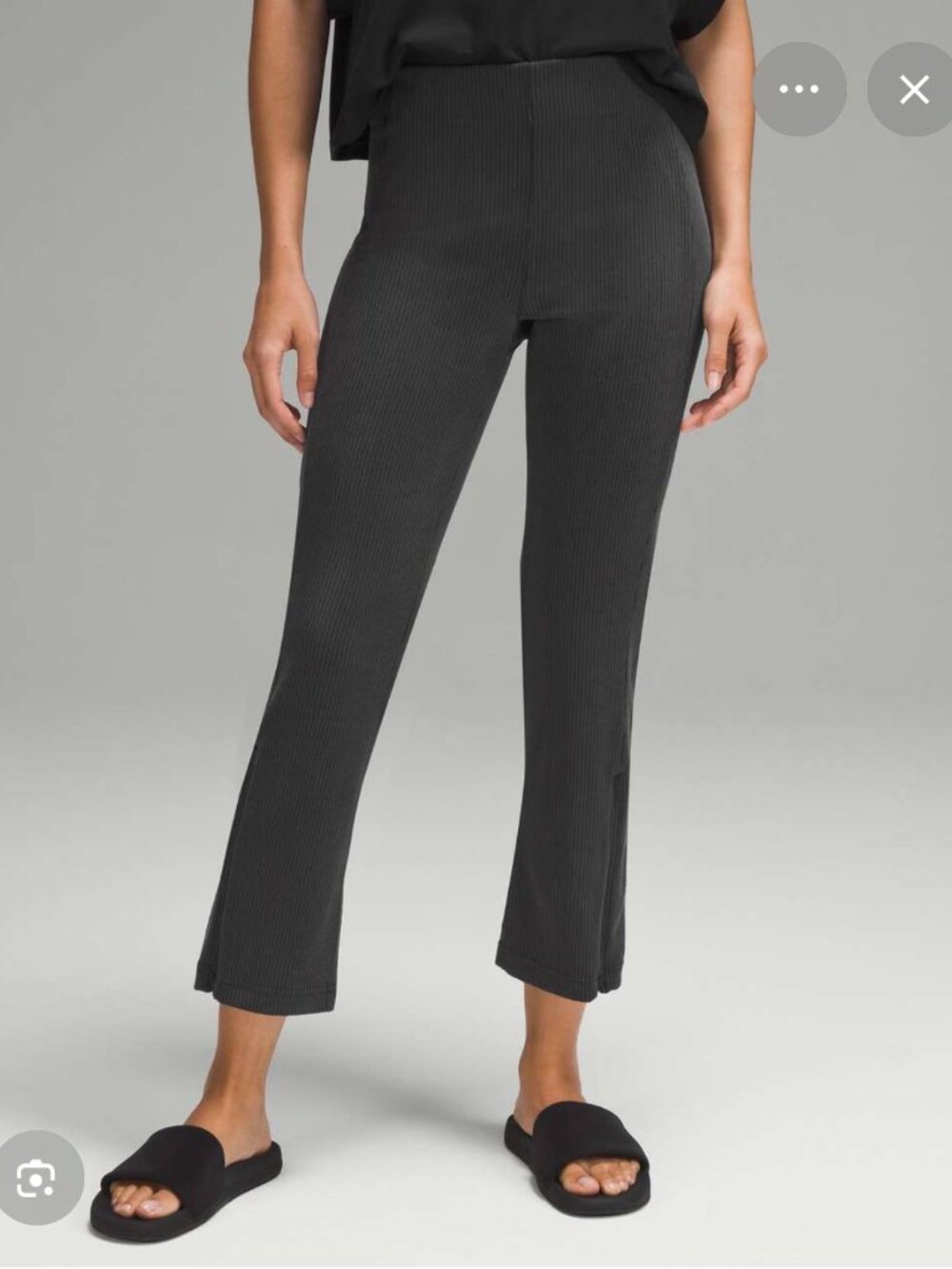 LULULEMON RIBBED SOFTSTREME ZIP-LEG HR CROP 25" ** BRAND NEW ** SIZE 8
